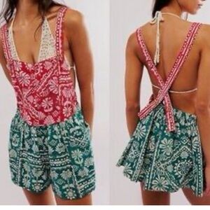 Free People Patterned Romper